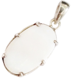 Natural Opal Silver Pendant; Original & Certified