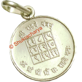 Rahu Yantra Silver Locket