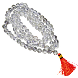 Natural Sphatik 7mm Mala; Original & Certified