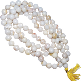 Natural White Hakeek Mala; Original & Certified